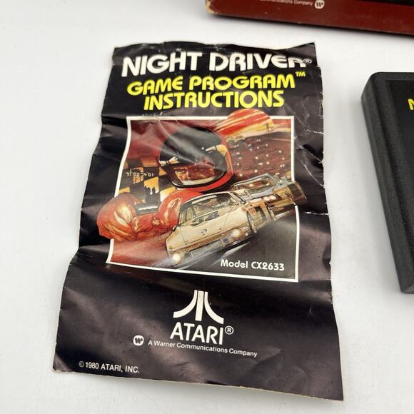 Atari 2600 Night Driver w/ Box, Manual, Game (Tested, Works) - Picture 3 of 11